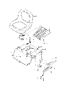 Seat Diagram and Parts List for 967271701-00  Husqvarna Lawn Tractor