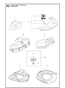 Accessories 4 Diagram and Parts List for 343FRM  Husqvarna Brush Cutter