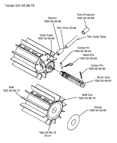Part Location Diagram of 574105501 Husqvarna CLEVIS PIN