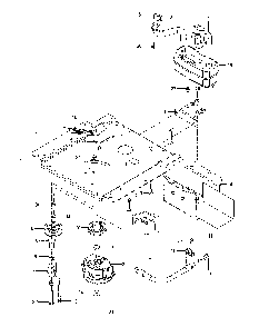 Engine mounting/guards/muffler Diagram and Parts List for 967844901-00  Husqvarna Lawn Mower