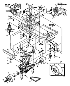 Traction Drive Assembly Diagram and Parts List for R800 1993-04 Husqvarna Lawn Tractor