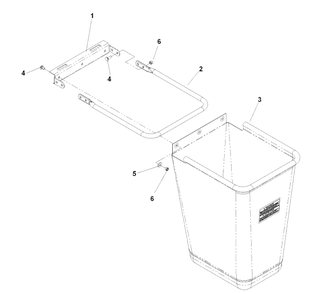 Bag Assembly Diagram and Parts List for IZ5225TXPKOA (968999307)(2007-04) Husqvarna Lawn Mower