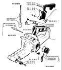 Page J Diagram and Parts List for 42 1988-10 Husqvarna Chainsaw