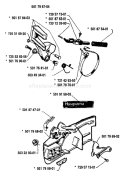 Page C Diagram and Parts List for 42 1988-10 Husqvarna Chainsaw