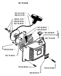 Page I Diagram and Parts List for 42 1988-10 Husqvarna Chainsaw