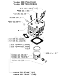 Page H Diagram and Parts List for 42 1994-12 Husqvarna Chainsaw