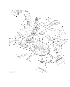 Mower Deck / Cutting Deck Diagram and Parts List for TS146XK (96043032800)(2021-01) Husqvarna Lawn Tractor