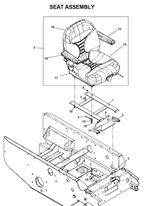 Part Location Diagram of 539108360 Husqvarna Seat mount