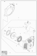 Part Location Diagram of 540057502 Husqvarna Spring Cassette Assembly