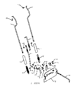 Handle Diagram and Parts List for 12527SB96193005600 2010-07 Husqvarna Snow Blower