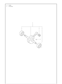 Crankshaft Diagram and Parts List for K1260 (K1260 Rail)(2010-10) Husqvarna Table Saw Accessories