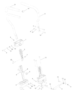 Steering Diagram and Parts List for RZ5424 (965881301)(2009-01) Husqvarna Lawn Mower