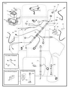 Electrical Diagram and Parts List for YTH24V48 2018 Husqvarna Lawn Tractor