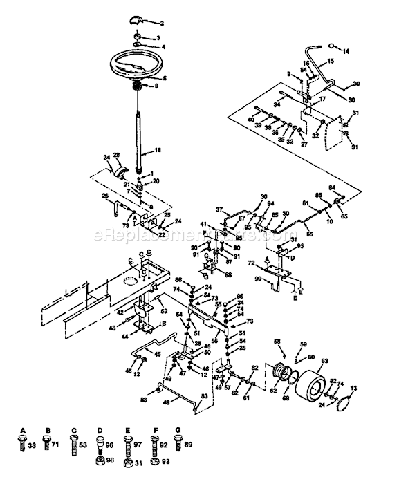 Page I Diagram and Parts List for YTH142 (H14H44A) (954000352) (1991-08) Husqvarna Lawn Tractor