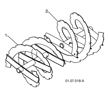 Auger Housing / Impeller Assembly 1 Diagram and Parts List for 1827SB (961930047)(2009-07) Husqvarna Snow Blower