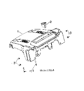Console base/switch grip Diagram and Parts List for 96193010106  Husqvarna Snow Blower