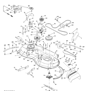 Mower Deck / Cutting Deck Diagram and Parts List for TS146XKD (96043032900)(2021-01) Husqvarna Lawn Tractor