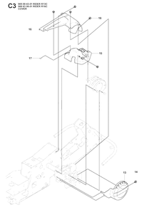 Cover Diagram and Parts List for R13C (965094301)(2008-04) Husqvarna Lawn Tractor