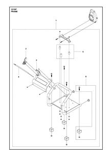 Frame Diagram and Parts List for 321SP  Husqvarna Sprayer