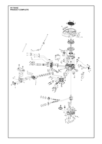 Complete Product Diagram and Parts List for HV764AE  Husqvarna Engine