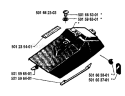 Page K Diagram and Parts List for 444 1980-02 Husqvarna Chainsaw