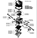 Page B Diagram and Parts List for 444 1980-02 Husqvarna Chainsaw