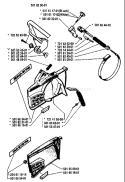Page C Diagram and Parts List for 444 1980-02 Husqvarna Chainsaw