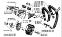 Page D Diagram and Parts List for 444 1980-02 Husqvarna Chainsaw