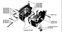 Page E Diagram and Parts List for 444 1980-02 Husqvarna Chainsaw