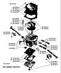 Page B Diagram and Parts List for 444 1983-01 Husqvarna Chainsaw