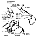 Page D Diagram and Parts List for 444 1983-01 Husqvarna Chainsaw