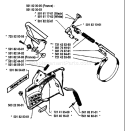 Page C Diagram and Parts List for 444 1984-01 Husqvarna Chainsaw