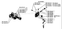 Page H Diagram and Parts List for 444 1984-01 Husqvarna Chainsaw