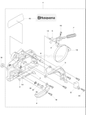 Page C Diagram and Parts List for 445 2007-09 Husqvarna Chainsaw