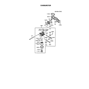 Engine >> Carburetor Diagram and Parts List for 917289580  Husqvarna Lawn Tractor