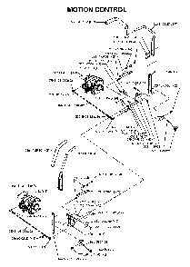 Handle And Controls Diagram and Parts List for BZ34C (968999316)(2006-04) Husqvarna Lawn Tractor