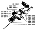 Page A Diagram and Parts List for 44 1984-01 Husqvarna Chainsaw