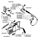 Page C Diagram and Parts List for 44 1984-01 Husqvarna Chainsaw