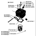 Page I Diagram and Parts List for 44 1984-01 Husqvarna Chainsaw