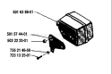 Page G Diagram and Parts List for 44 1985-05 Husqvarna Chainsaw