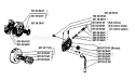 Page H Diagram and Parts List for 44 1985-05 Husqvarna Chainsaw