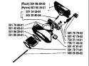 Page A Diagram and Parts List for 44 1985-11 Husqvarna Chainsaw