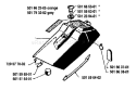 Page K Diagram and Parts List for 44 1985-11 Husqvarna Chainsaw