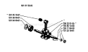 Page E Diagram and Parts List for 44 1985-11 Husqvarna Chainsaw