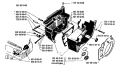 Page D Diagram and Parts List for 44 1987-01 Husqvarna Chainsaw