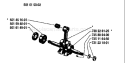 Page E Diagram and Parts List for 44 1987-01 Husqvarna Chainsaw