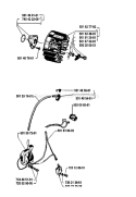 Page F Diagram and Parts List for 44 1987-01 Husqvarna Chainsaw