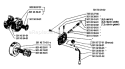 Page H Diagram and Parts List for 44 1987-01 Husqvarna Chainsaw