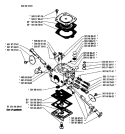 Page B Diagram and Parts List for 44 1988-08 Husqvarna Chainsaw