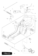 Fuel Tank Diagram and Parts List for 450 2010-09 Husqvarna Chainsaw